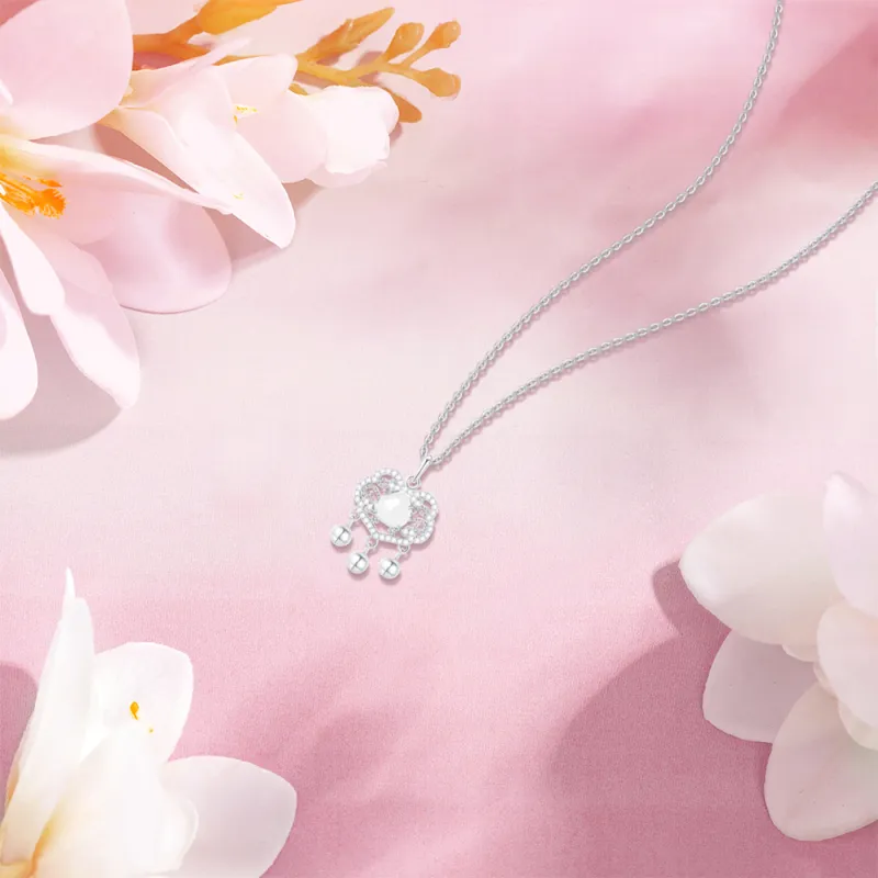 KUMET 999 Fine Silver Necklaces Women's Couple Bestie Same Style-3