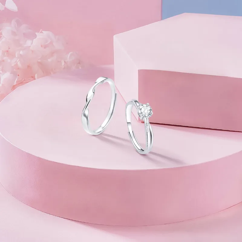 KUMET Sterling Silver Rings Unisex-2