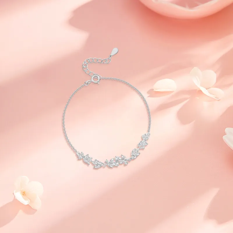 KUMET Sterling Silver Bracelets Women's-2