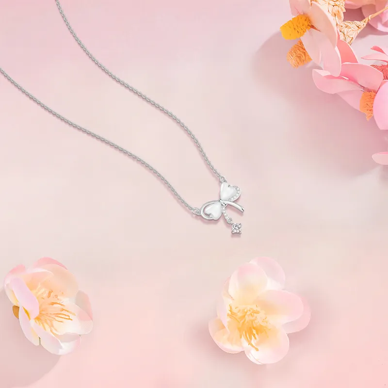 KUMET Zircon Necklaces Women's Couple Anniversary Gift-4