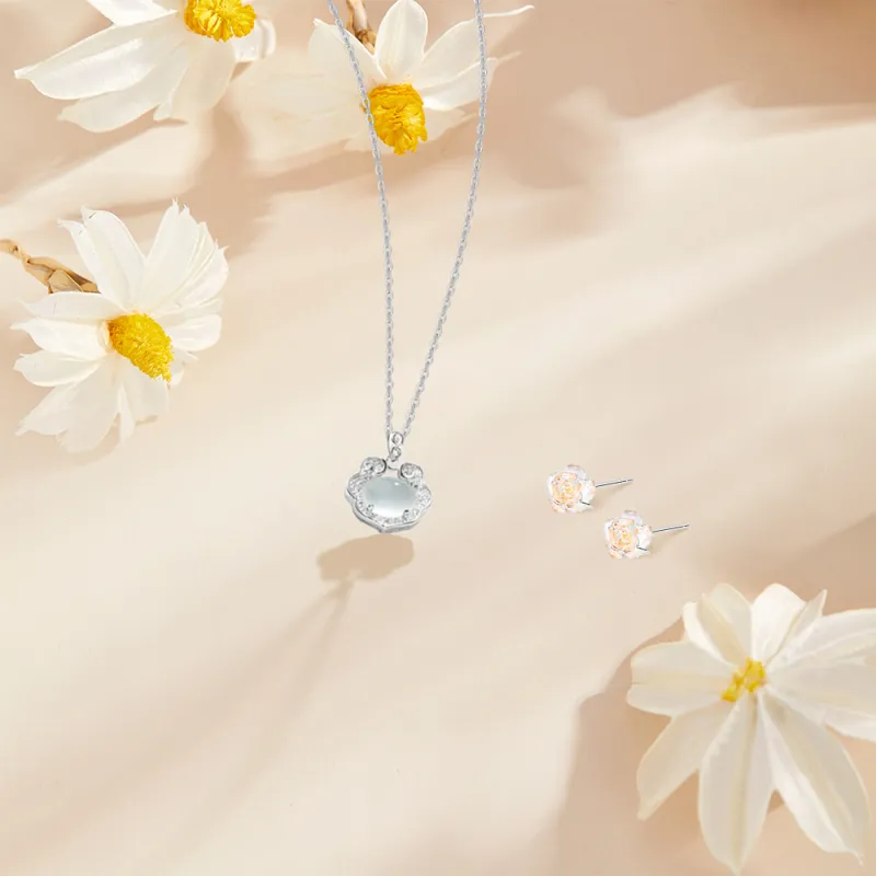 KUMET Chalcedony Necklaces Women's-5