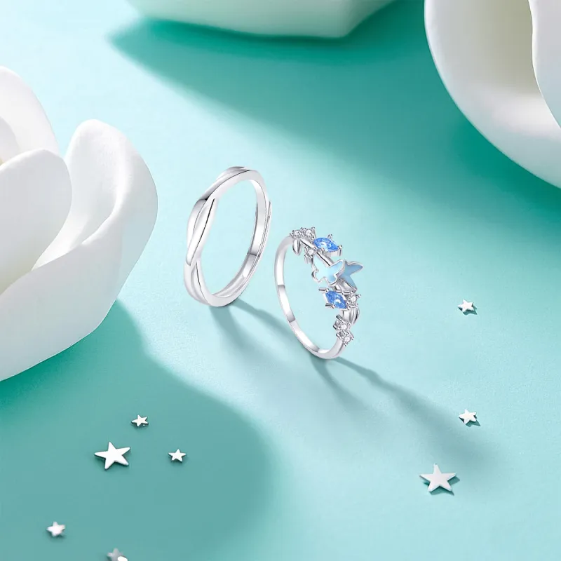 KUMET Sterling Silver Rings Unisex-2