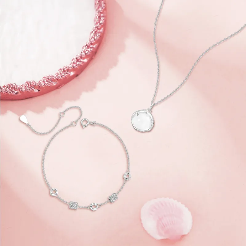 KUMET Chalcedony Necklaces Women's-5