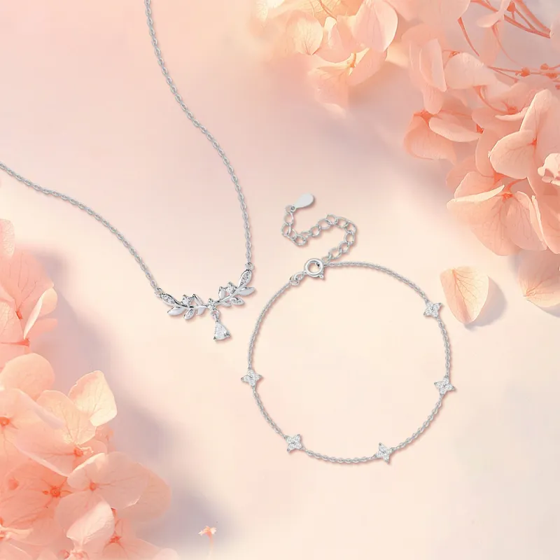 KUMET Sterling Silver Necklaces Women's-6