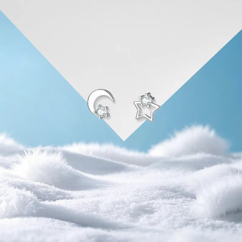 KUMET Sterling Silver Stud Earrings Women's-4