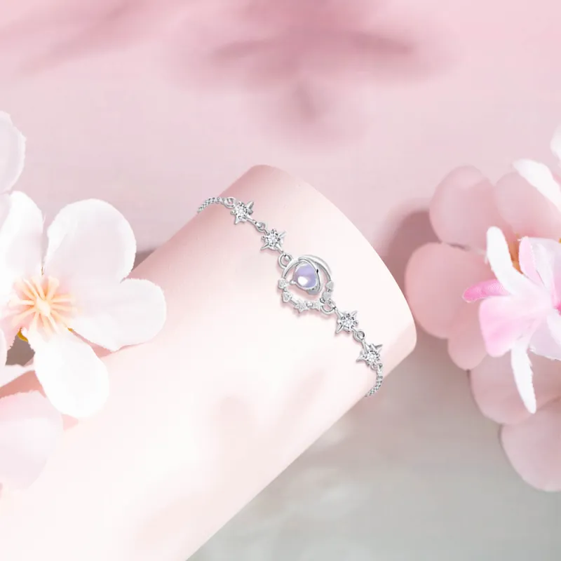 KUMET Sterling Silver Bracelets Women's Anniversary Birthday Gift-3