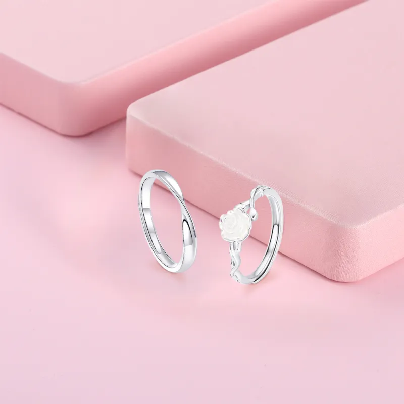 KUMET Sterling Silver Rings Unisex-2