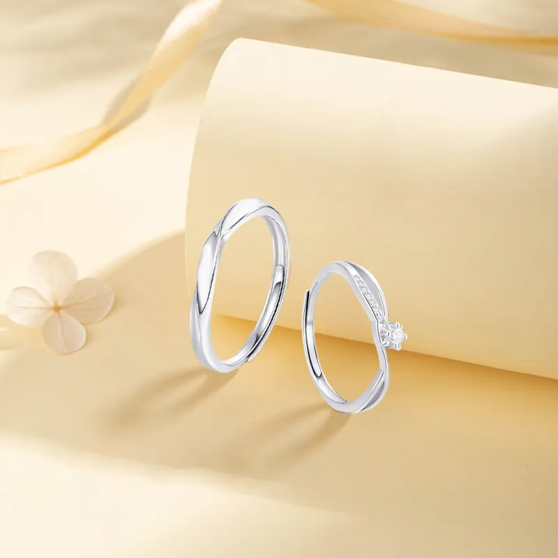 KUMET Sterling Silver Rings Unisex-3