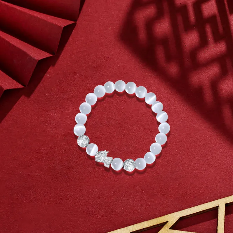 KUMET Glass Cat Eye Bracelets Women's-3