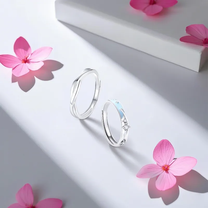 KUMET Sterling Silver Rings Unisex-3