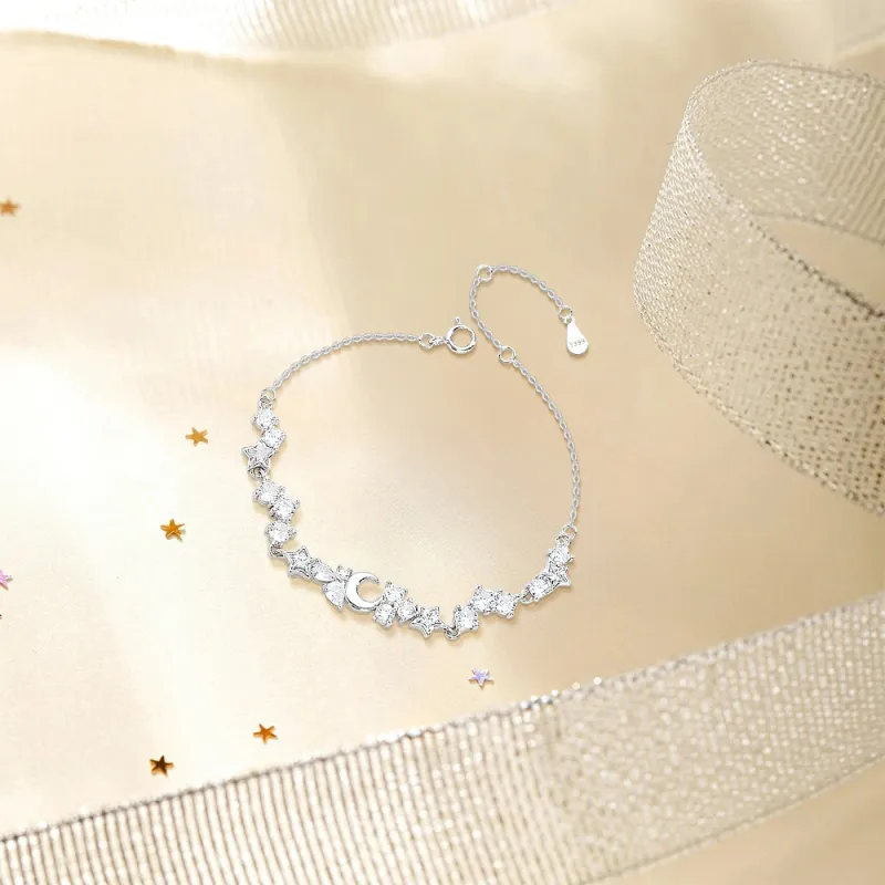 KUMET Sterling Silver Bracelets Women's Same For Couples-2