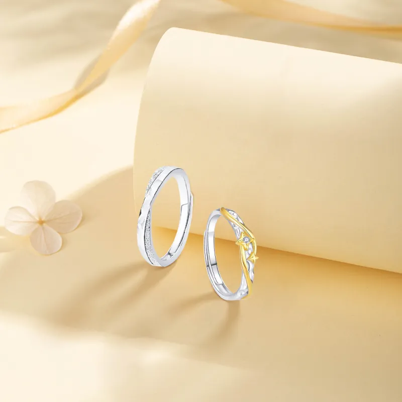 KUMET Sterling Silver Rings Unisex-3