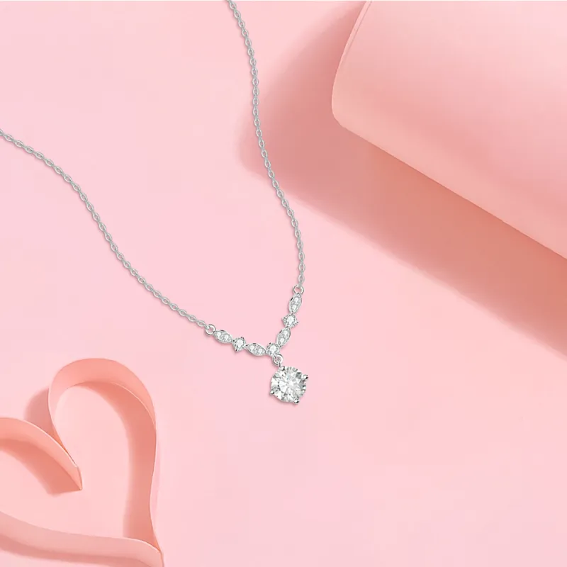 KUMET Sterling Silver Necklaces Women's-12