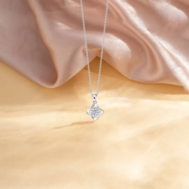 KUMET Zircon Necklaces Women's Couple's Birthday Anniversary Gift-3