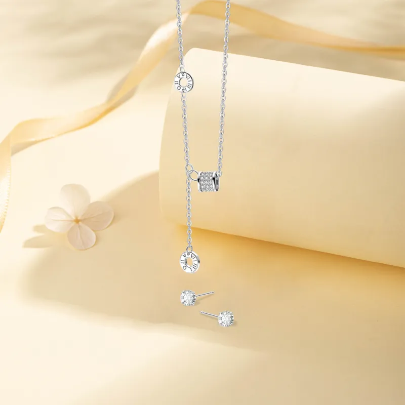 KUMET Sterling Silver Necklaces Women's Same For Couples-1