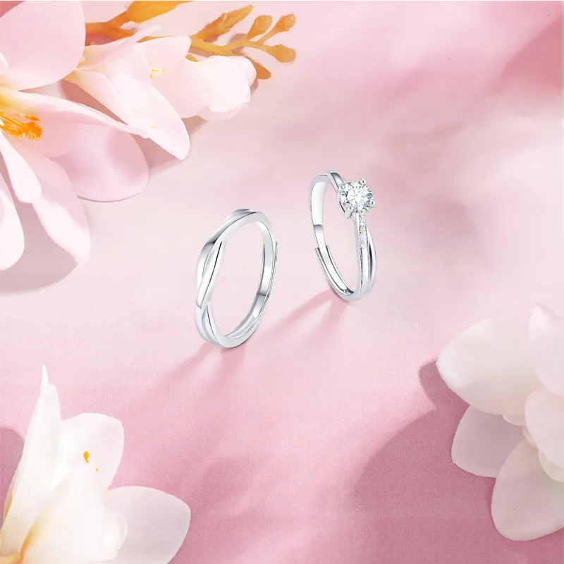KUMET Sterling Silver Rings Unisex-2