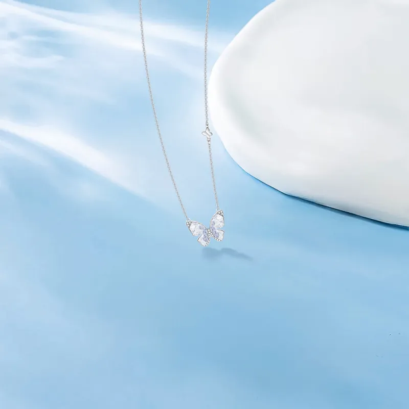 KUMET Zircon Necklaces Women's Couple's Anniversary Gift-4