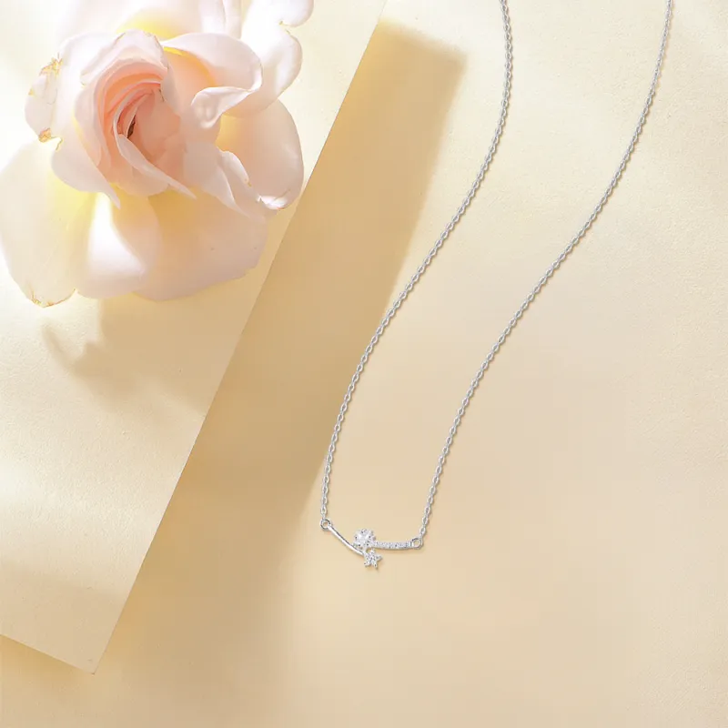 KUMET Sterling Silver Necklaces Women's Same For Couples-2