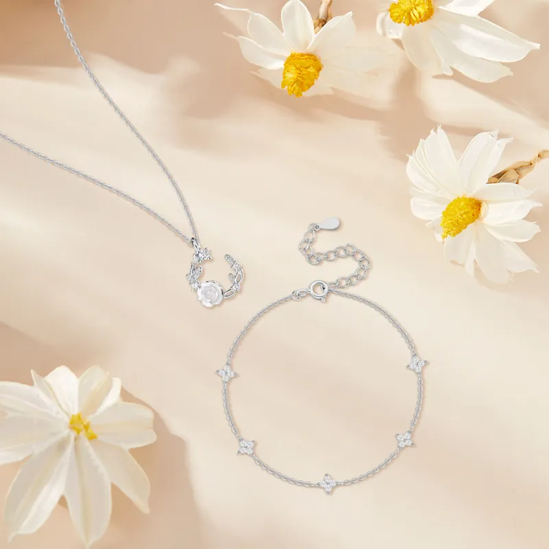 KUMET Sterling Silver Necklaces Women's-6