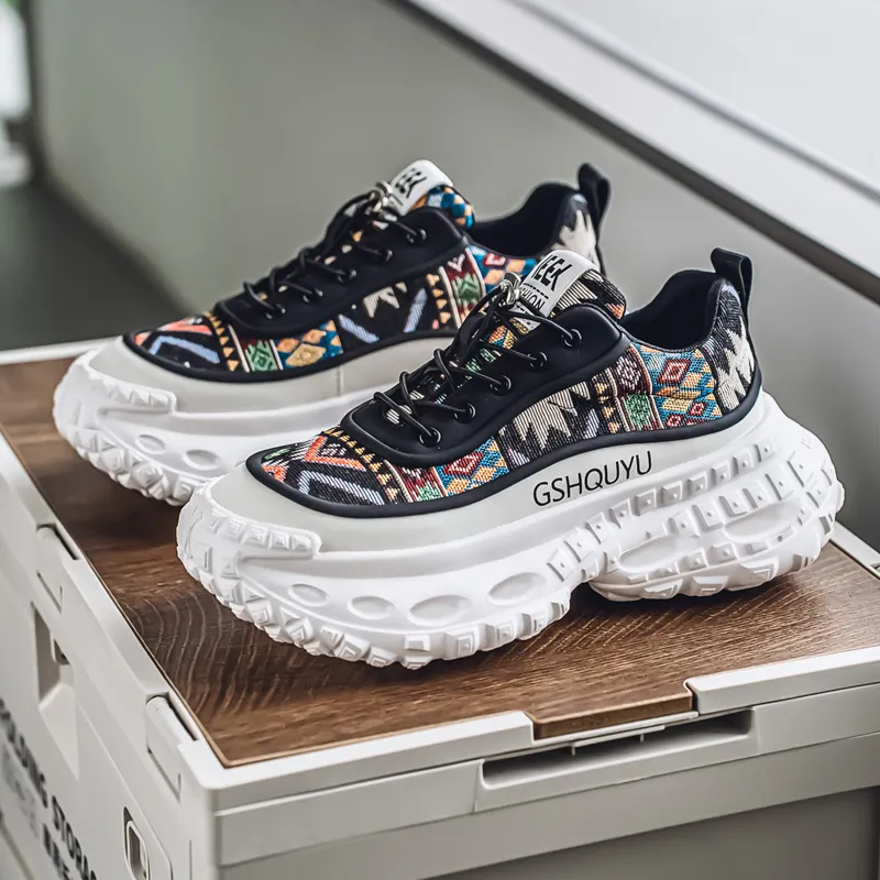 JANECO Low Top Chunky Sneakers Men's-11