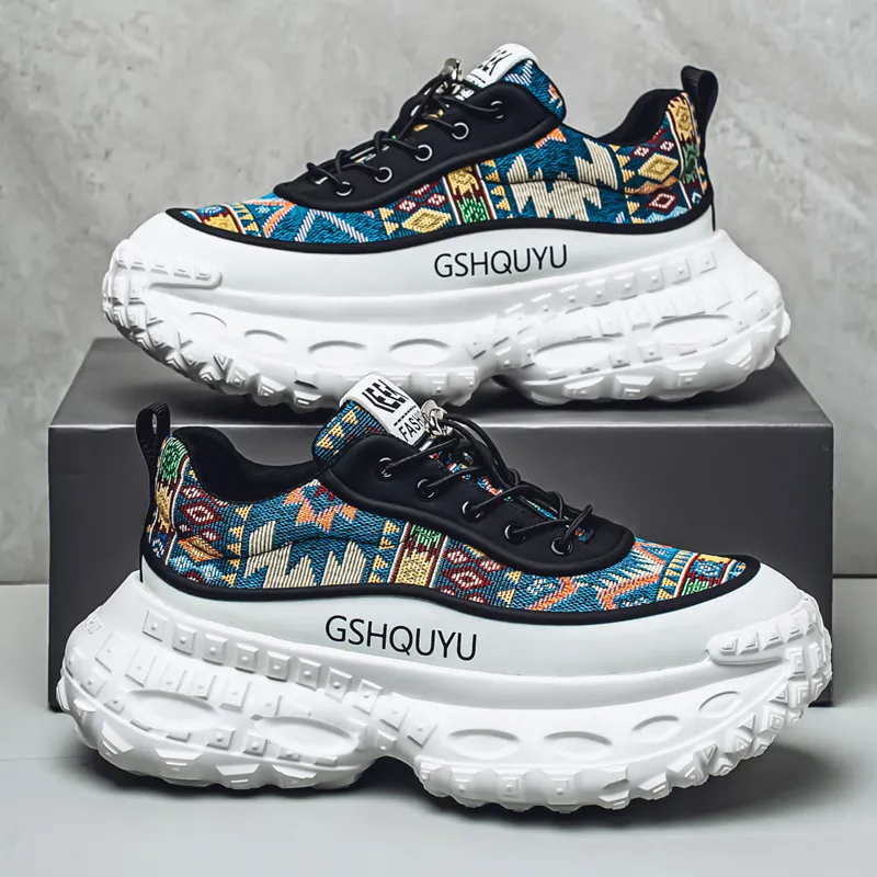 JANECO Low Top Chunky Sneakers Men's-3