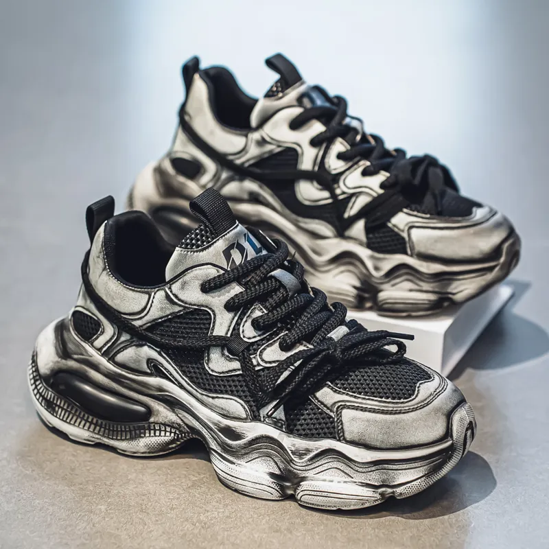 JANECO Low Top Chunky Sneakers Men's-3