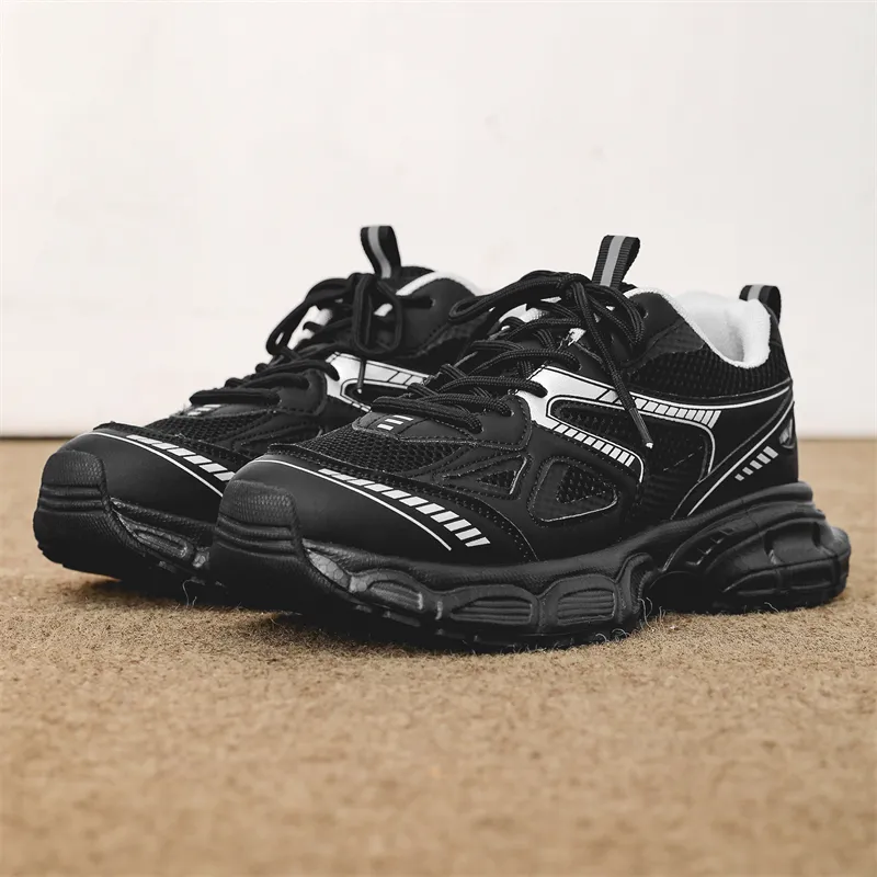 JANECO Slip Resistant, Abrasion Resistant, Breathable Low Top Chunky Sneakers Unisex-8