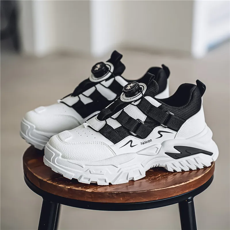 JANECO Anti-Slip And Wear-Resistant Breathable Low-Top Chunky Sneakers Men's-14