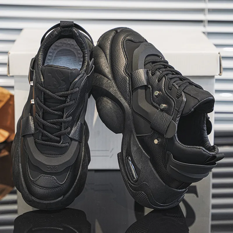 JANECO Anti Slip Wear Resistant Low Top Chunky Sneakers Men's-9