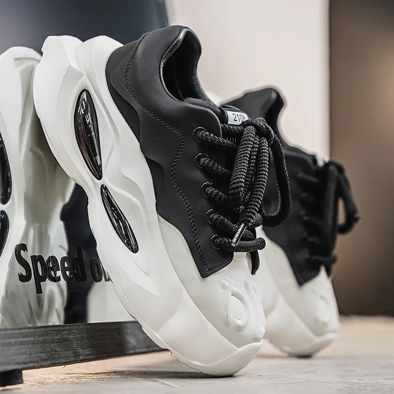 JANECO Low Top Chunky Sneakers Men's-4