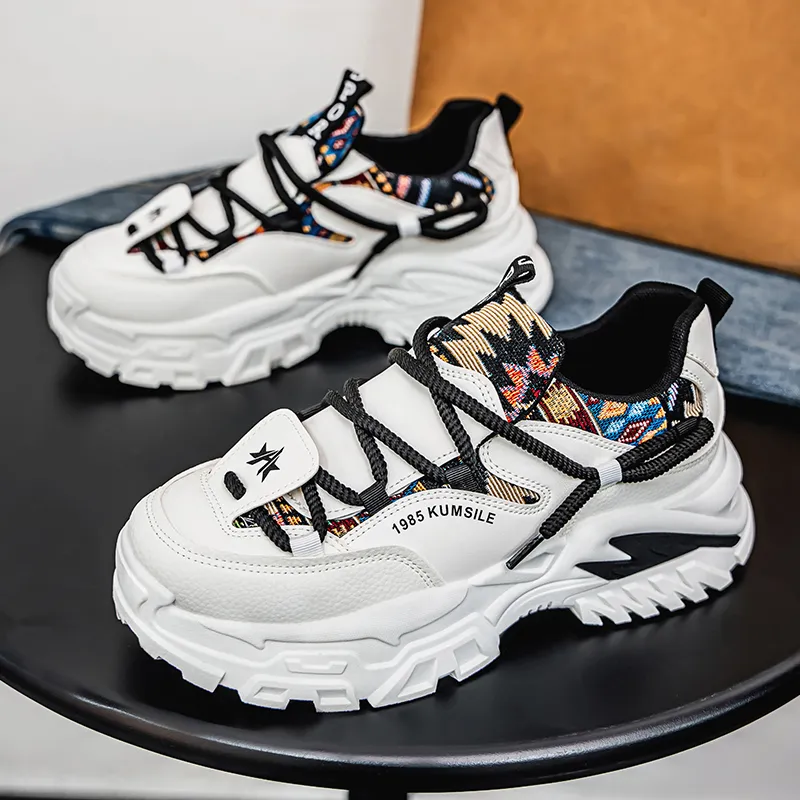 JANECO Low Top Chunky Sneakers Men's-4