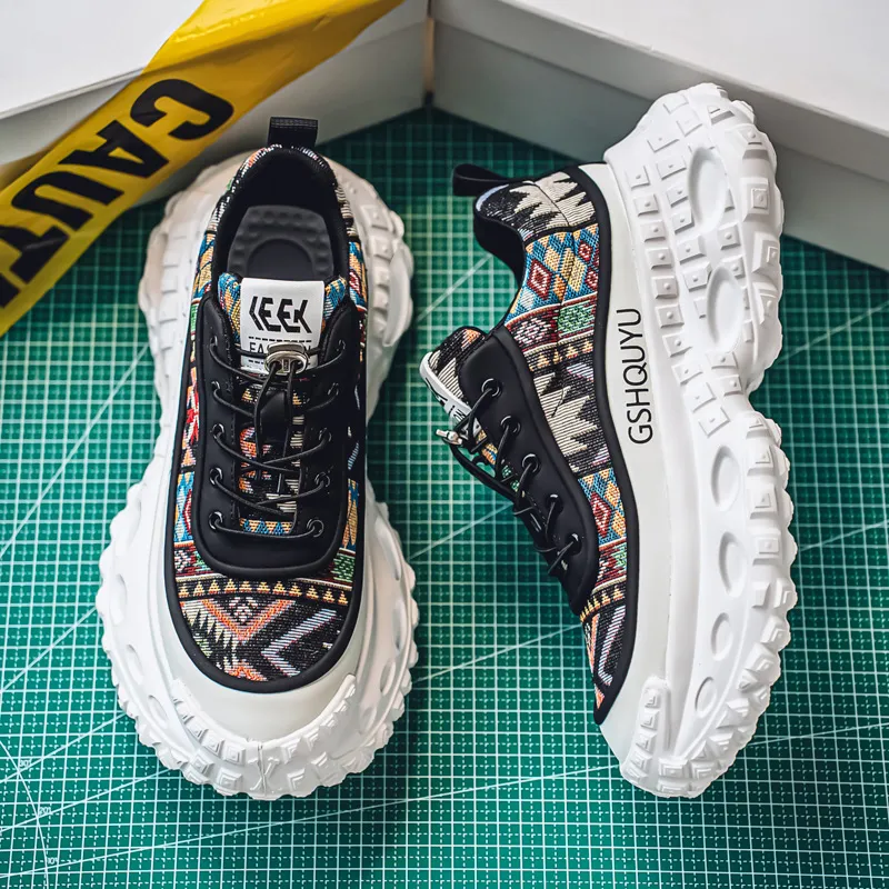 JANECO Low Top Chunky Sneakers Men's-12