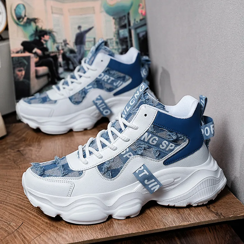 JANECO Anti-Slip Wear-Resistant High-Top Chunky Sneakers Unisex-14
