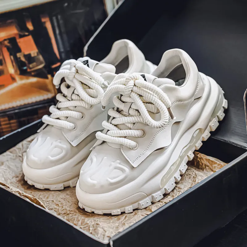 JANECO Anti Slip Wear Resistant Low Top Chunky Sneakers Men's-9