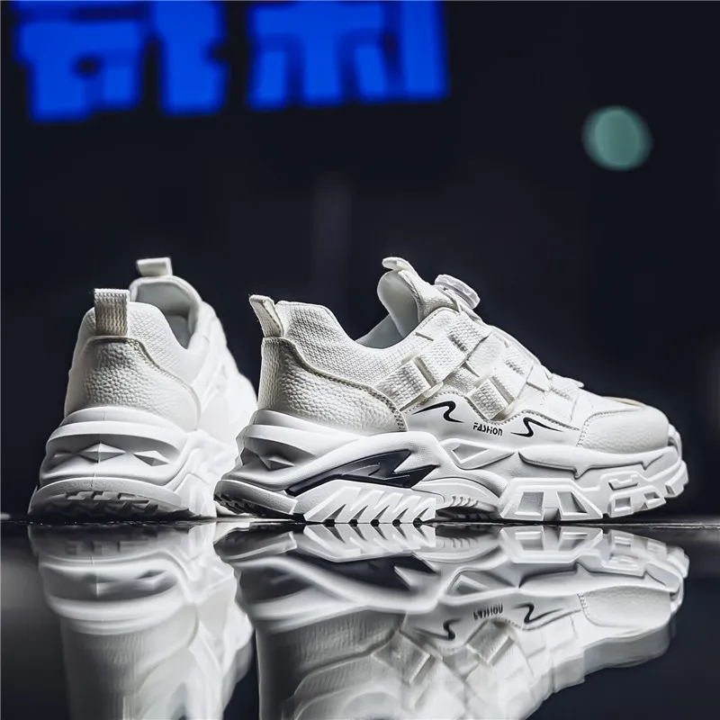 JANECO Anti-Slip And Wear-Resistant Breathable Low-Top Chunky Sneakers Men's-5
