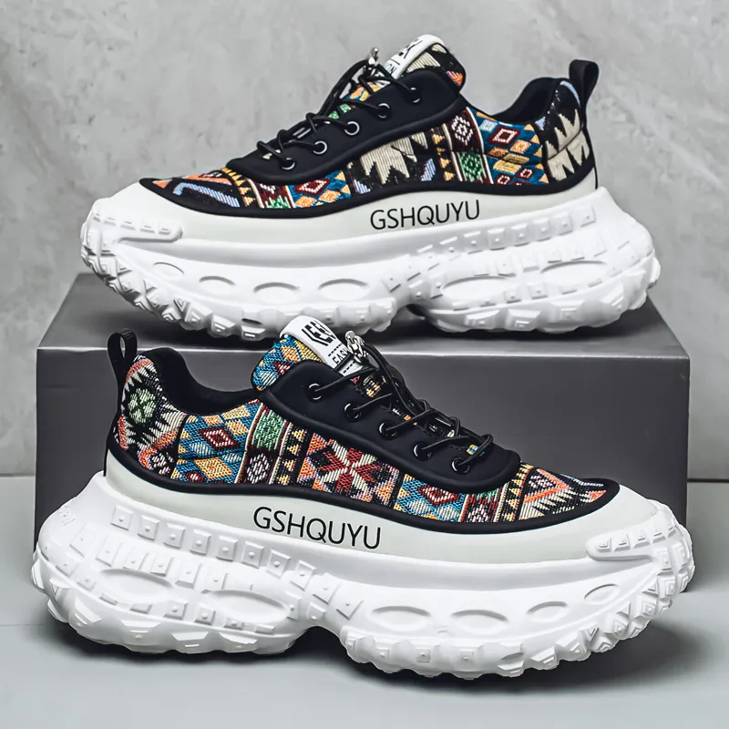 JANECO Low Top Chunky Sneakers Men's-10