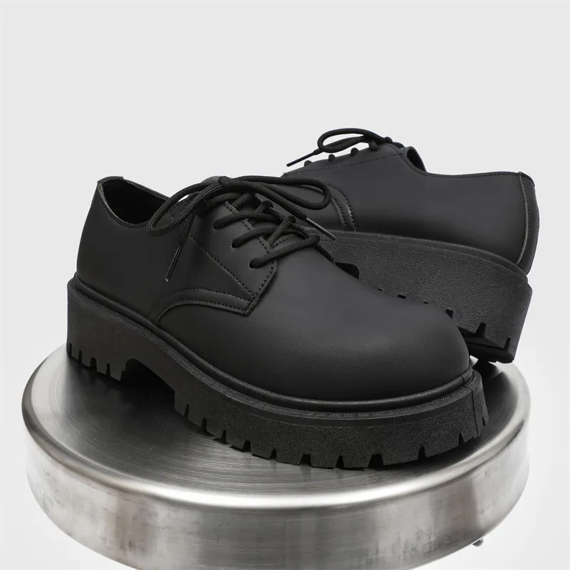 JANECO Men's Casual Shoes Men Low Top Black-3