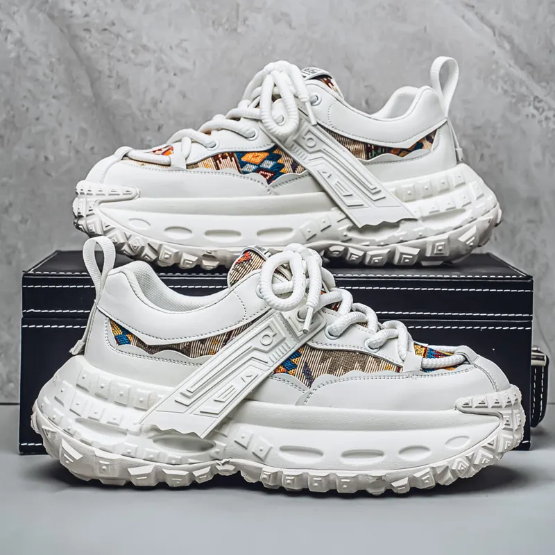 JANECO Low Top Chunky Sneakers Men's-17
