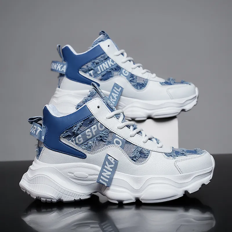 JANECO Anti-Slip Wear-Resistant High-Top Chunky Sneakers Unisex-13