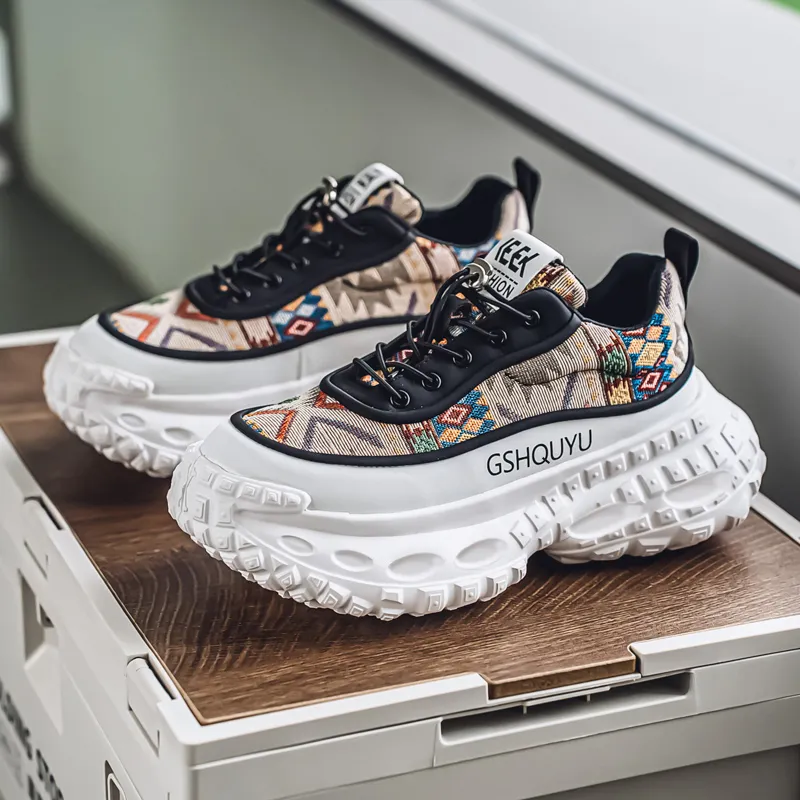 JANECO Low Top Chunky Sneakers Men's-18
