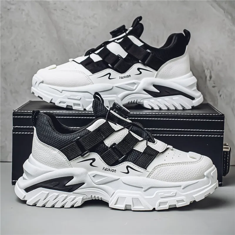 JANECO Anti-Slip And Wear-Resistant Breathable Low-Top Chunky Sneakers Men's-13