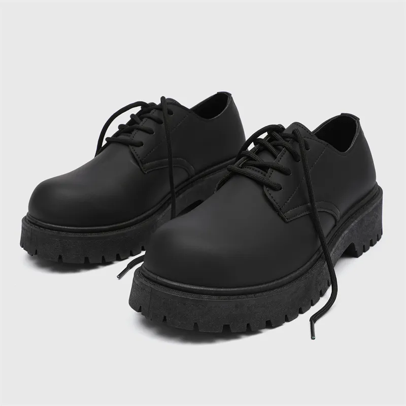 JANECO Men's Casual Shoes Men Low Top Black-2