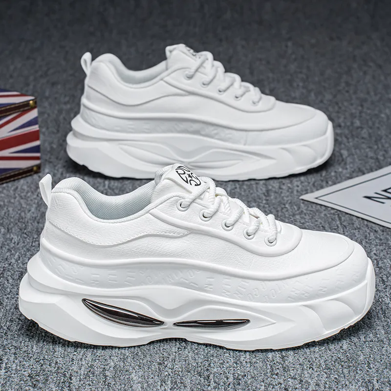 JANECO Slip Resistant, Abrasion Resistant, Breathable Low Top Chunky Sneakers Men's-9