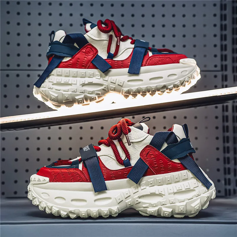 JANECO Low Top Chunky Sneakers Men's-4