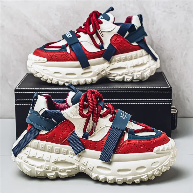 JANECO Low Top Chunky Sneakers Men's-3