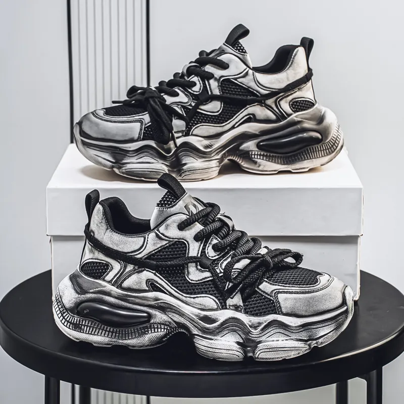 JANECO Low Top Chunky Sneakers Men's-4