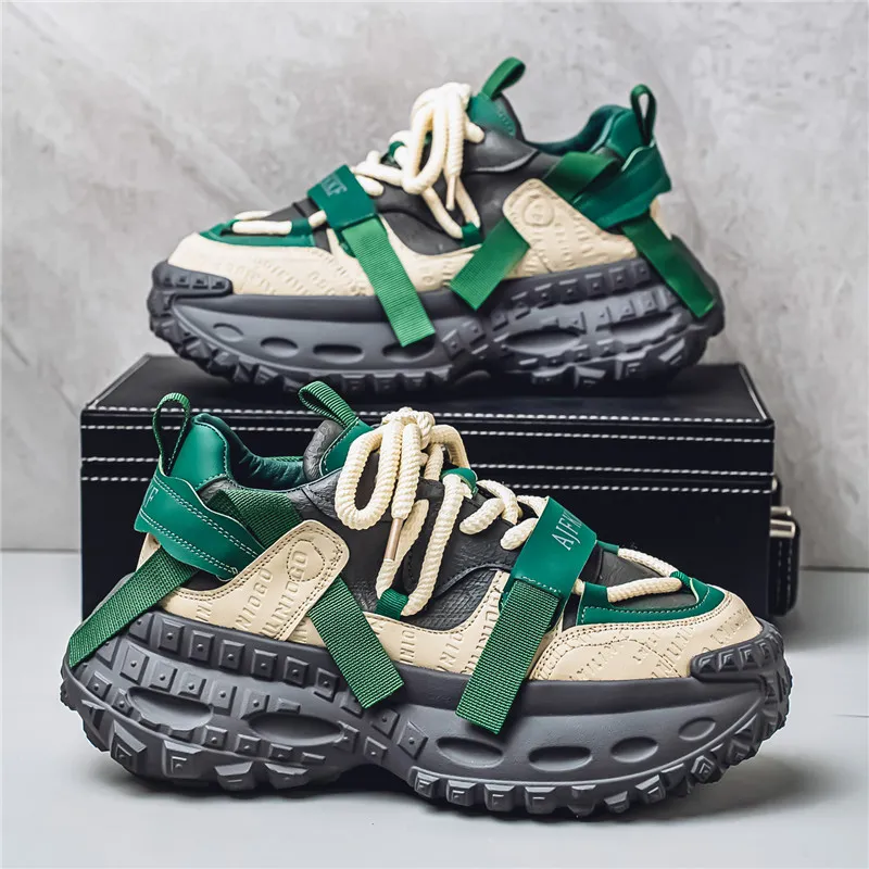 JANECO Low Top Chunky Sneakers Men's-15