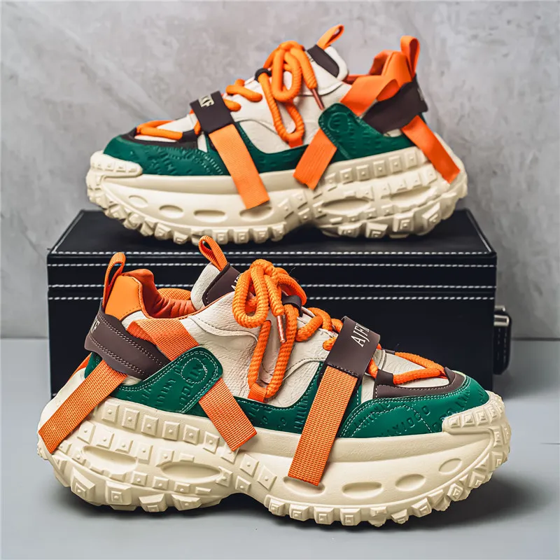 JANECO Low Top Chunky Sneakers Men's-9