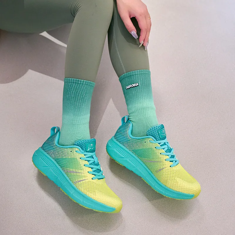 TREEPERI Running Shoes Unisex Low Top Green-9
