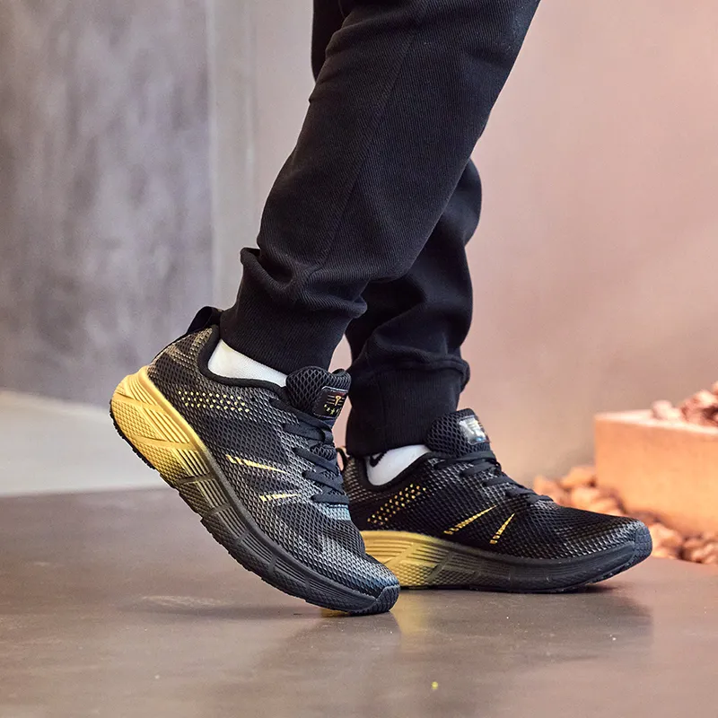 TREEPERI Running Shoes Unisex Low Top Black-7
